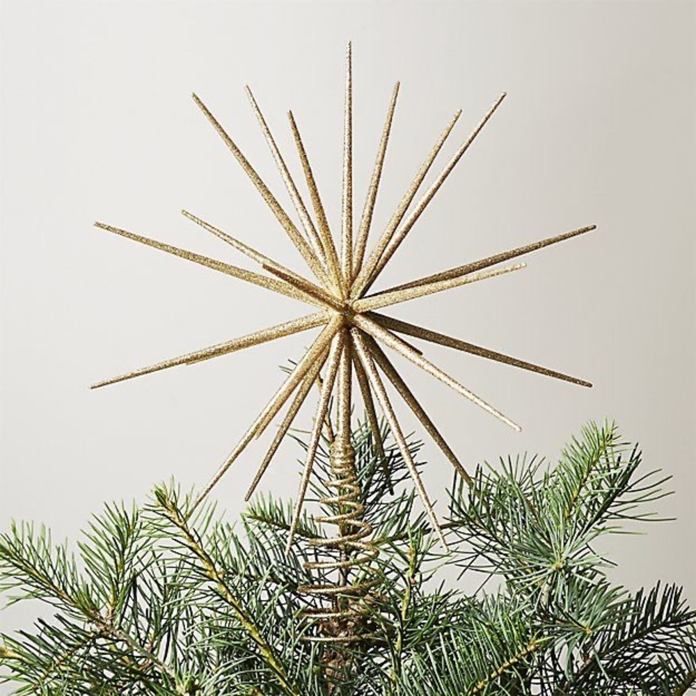 Crate & Barrel Glitter 3D Star Tree Topper